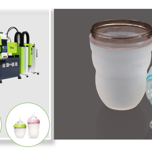 Silicone Baby Bottle By LSR Injection Molding Machine