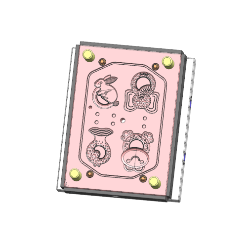 Silicone baby teether mold