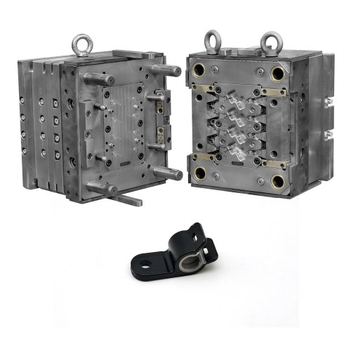 LSR overmolding clip injection mold